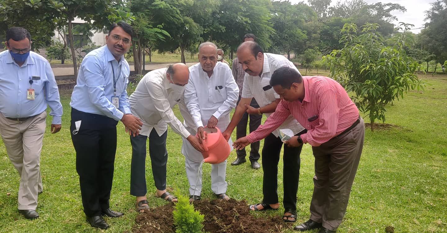 Symbolic Tree Plantation by Board of Management all KLE Polytechnics On the occasion of Governing Body Meeting 05-07-2021 